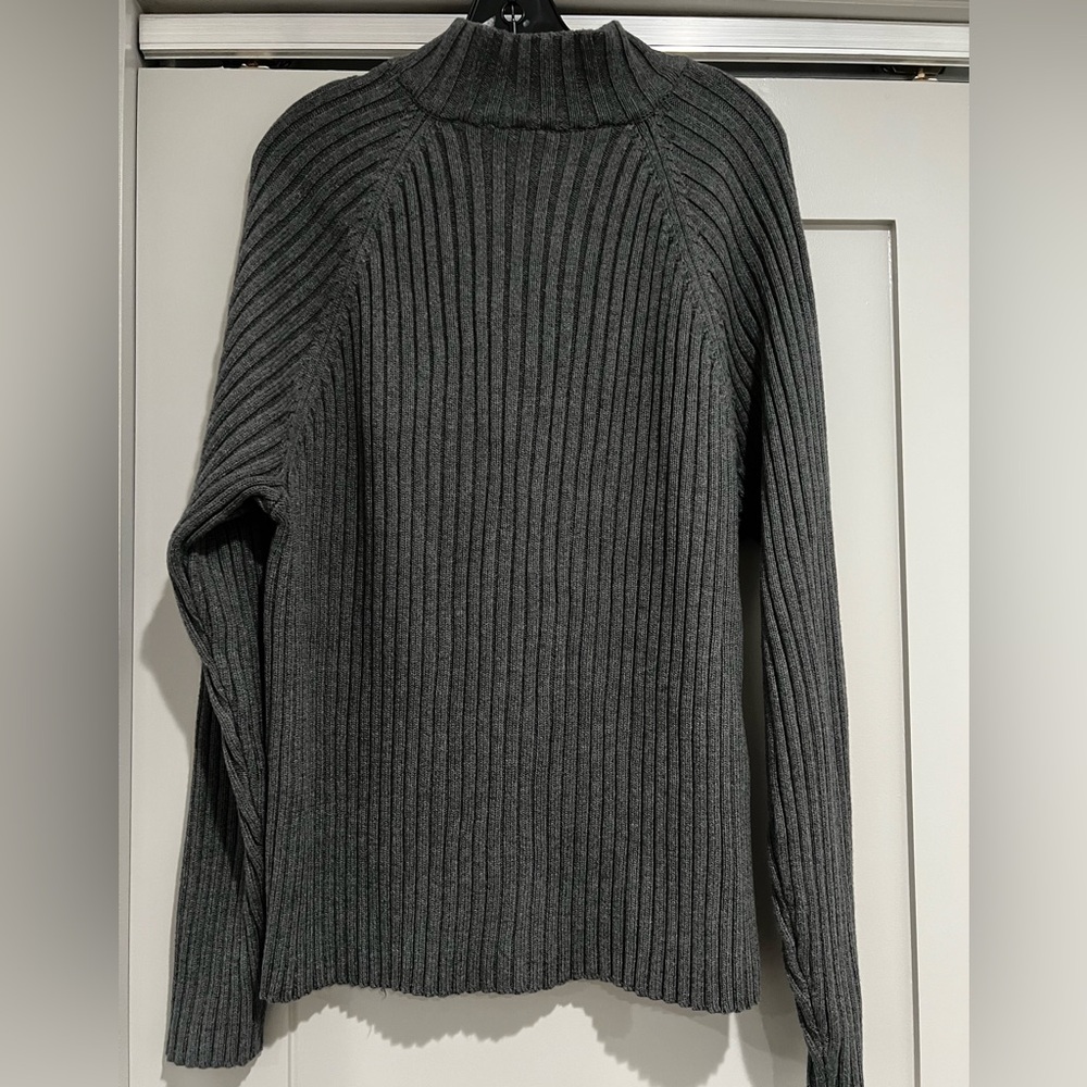 Charcoal Ribbed Sweater - Picture 6 of 7